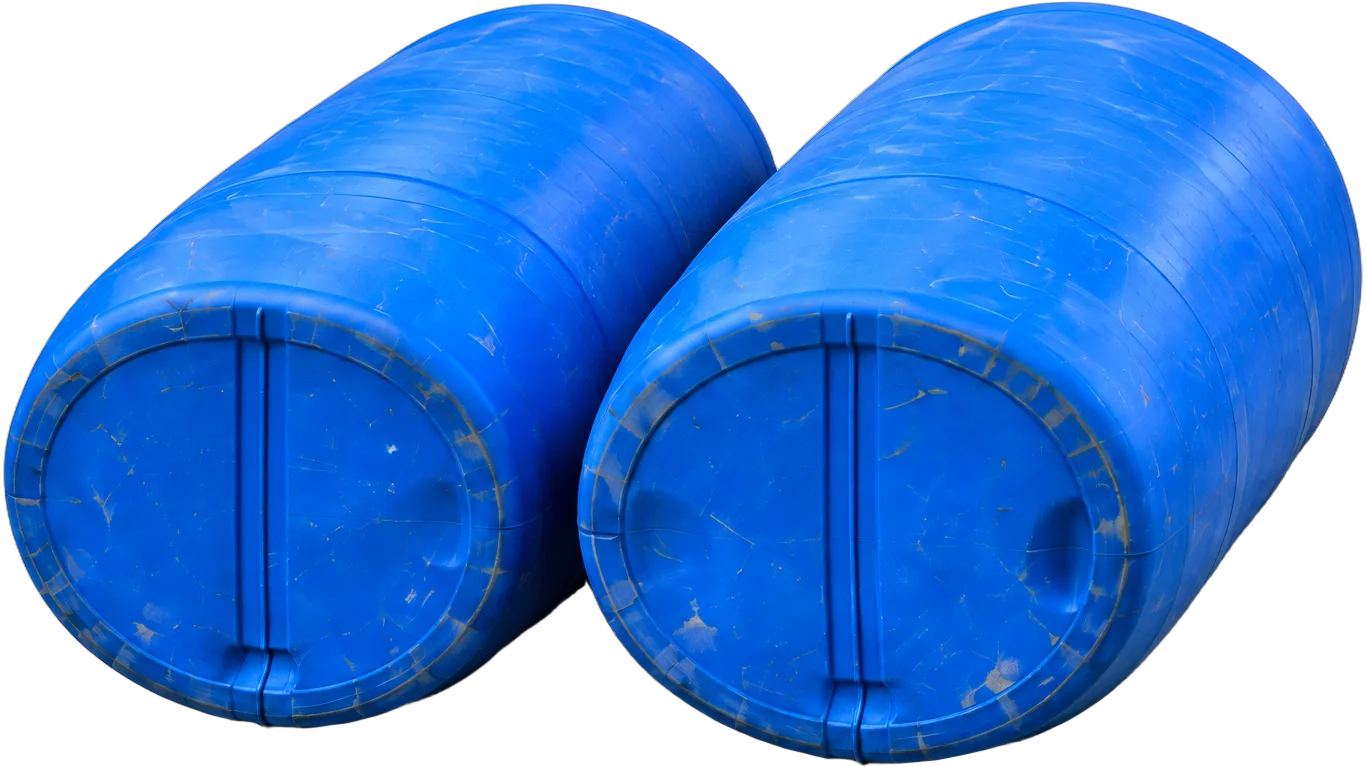Panzertape: Zwei Fässer, fotorealistisch rekonstruierter Bauzustand.